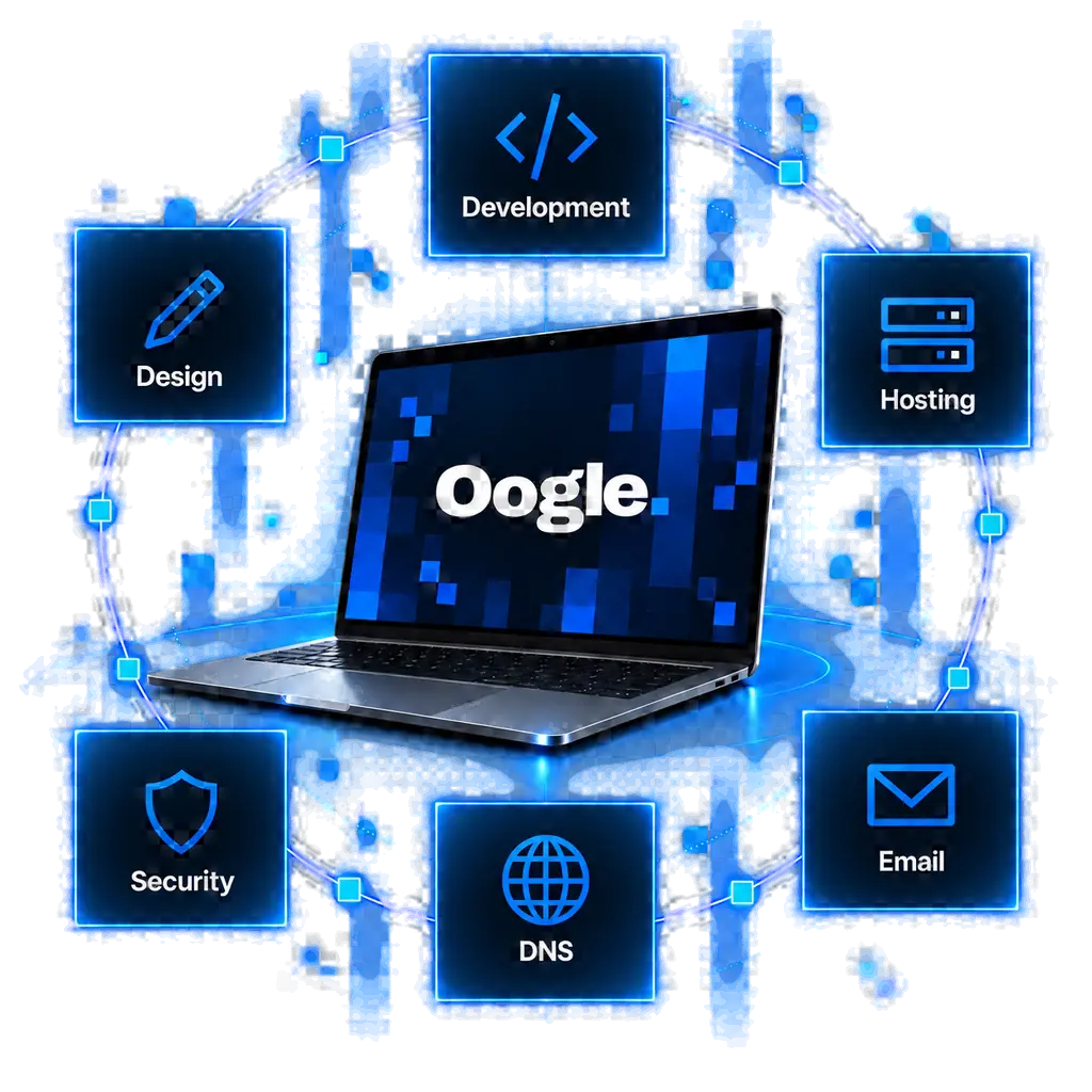 Oogle web services including design, development, hosting, DNS, email and security